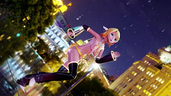 Naked skinny blonde girl dancing mmd by shinshi52