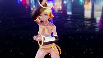 Naked skinny blonde girl dancing mmd by shinshi52