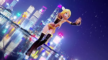 Naked skinny blonde girl dancing mmd by shinshi52