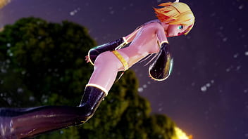 Naked skinny blonde girl dancing mmd by shinshi52