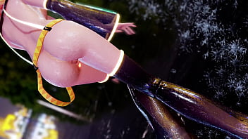 Naked skinny blonde girl dancing mmd by shinshi52