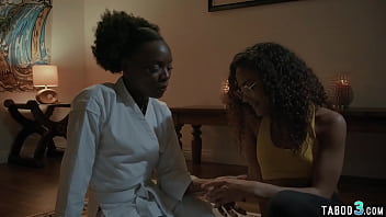 Small Titted Ebony Teens Licking And Fingering Each Other thumbnail