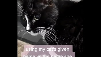 Using my cats given name vs the name she chose for herself