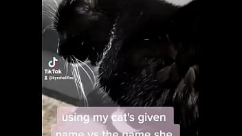 Using my cats given name vs the name she chose for herself