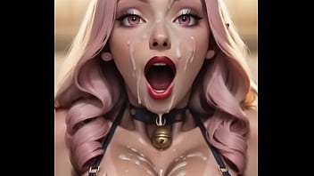 Ai generated theres cum dripping down her face
