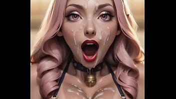 Ai generated theres cum dripping down her face