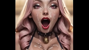 Ai generated theres cum dripping down her face