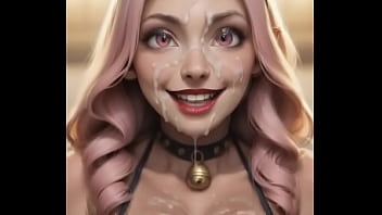 Ai generated theres cum dripping down her face
