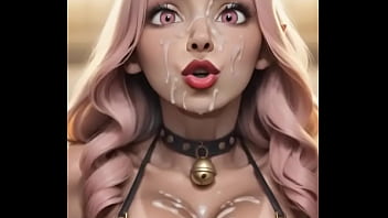Ai generated theres cum dripping down her face