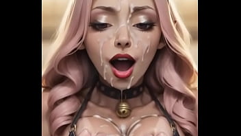 Ai generated theres cum dripping down her face