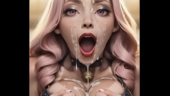 Ai generated theres cum dripping down her face