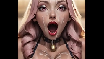Ai generated theres cum dripping down her face