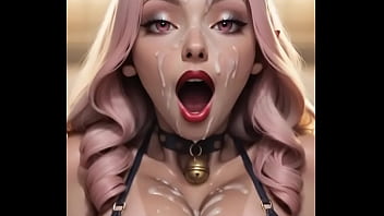 Ai generated theres cum dripping down her face