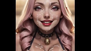 Ai generated theres cum dripping down her face