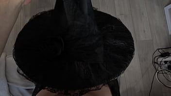 Sexy witch stole cum for her potion