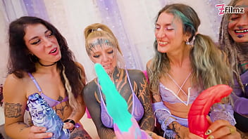 Squirt mayhem– 5 girls drench & play with anal toys gapes prolapse & atm