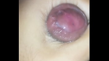 Pau ficando com creme de tesão