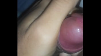 Pau ficando com creme de tesão