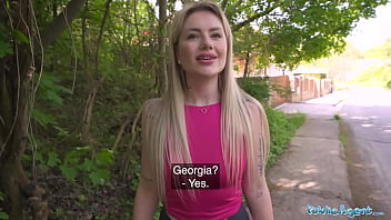 Public agent french pussy swallows my cock