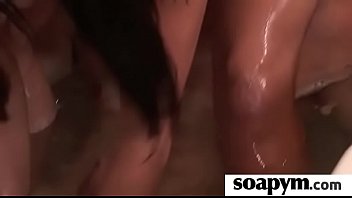 Hot babe soapy shower time 9