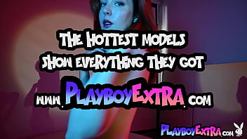 Skinny small titted red cougar posing naked in front of the mirror