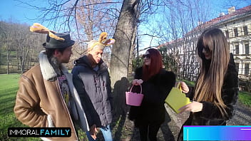 Mia trejsi double vaginal dv easter foursome w hot redhead katy rose