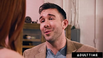 Hot redhead gets fucked by hung stud