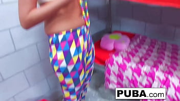 Busty babe fucks her friend with a fat ass Busty babe fucks her friend with a fat ass