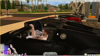 Le da duro por detrás al aire libre sims 4