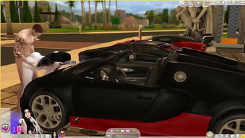 Le da duro por detrás al aire libre sims 4