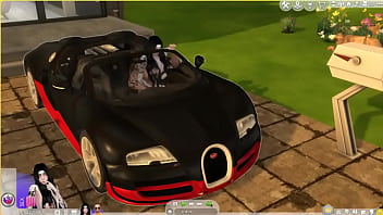 Le da duro por detrás al aire libre sims 4