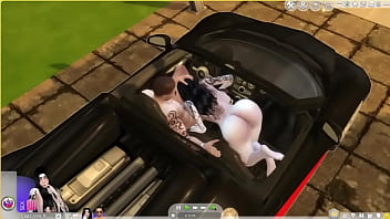 Le da duro por detrás al aire libre sims 4