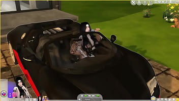 Le da duro por detrás al aire libre sims 4