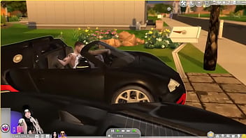 Le da duro por detrás al aire libre sims 4