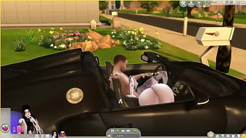 Le da duro por detrás al aire libre sims 4