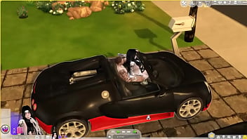 Le da duro por detrás al aire libre sims 4