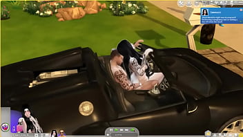 Le da duro por detrás al aire libre sims 4