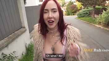 Just a quick pic turns into suck my dick roadside casting of lativan babe