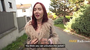 Just a quick pic turns into suck my dick roadside casting of lativan babe