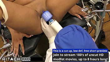 Freshman gets mandatory hitachi orgasm from doctor tampa taylor ortega