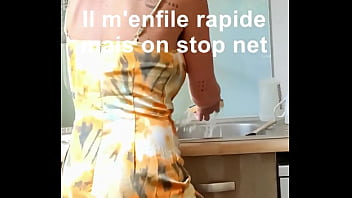 Première tentative avortée dans la cuisine où nous avons failli nous faire