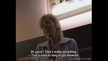 Czech milf gives a head for a horny cock