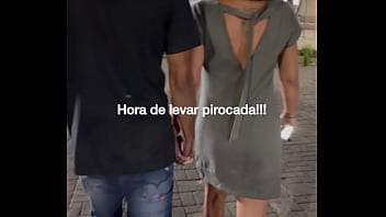 Exibição e pirocada dentro do carro com fã