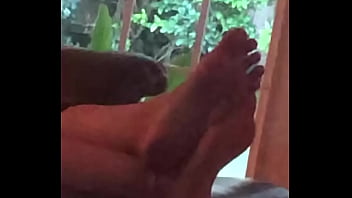 Filming my step sisters long hot toes