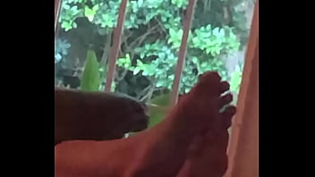 Filming my step sisters long hot toes Filming my step sisters long hot toes