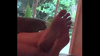 Filming my step sisters long hot toes