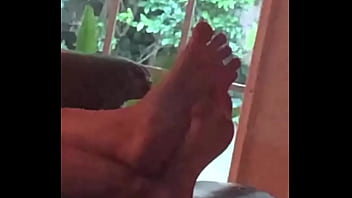 Filming my step sisters long hot toes Filming my step sisters long hot toes