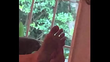 Filming my step sisters long hot toes