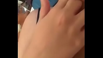 Chubby girl licking juices off fingers