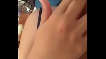 Chubby girl licking juices off fingers